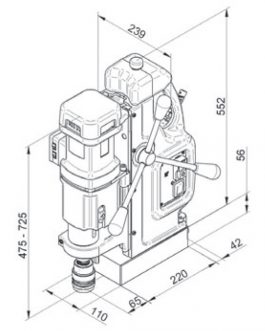 MAB 855-Magnetic base drill