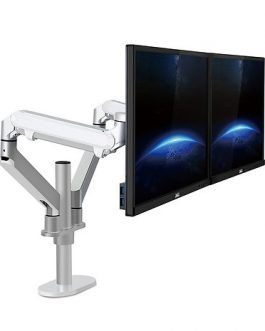 Metal Aluminum 360 Dual Lcd Monitor Clamp Desk