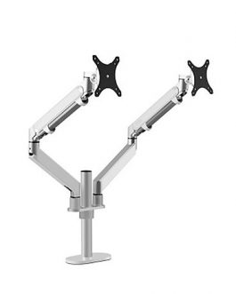 Metal Aluminum 360 Dual Lcd Monitor Clamp Desk