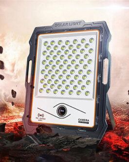 Solar LED Flood Light With Wireless Camera + Solar Panel
