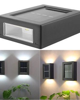 LED Solar Wall Lamp / Cool White (Pack of 2)